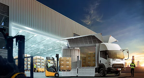 Kabin Isuzu Giga FVR dengan fitur keamanan lengkap