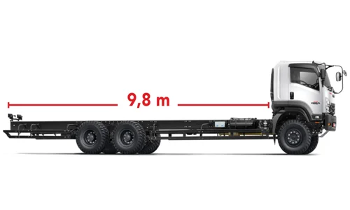 Panjang Chassis Isuzu Giga FVZ 9,8 Meter