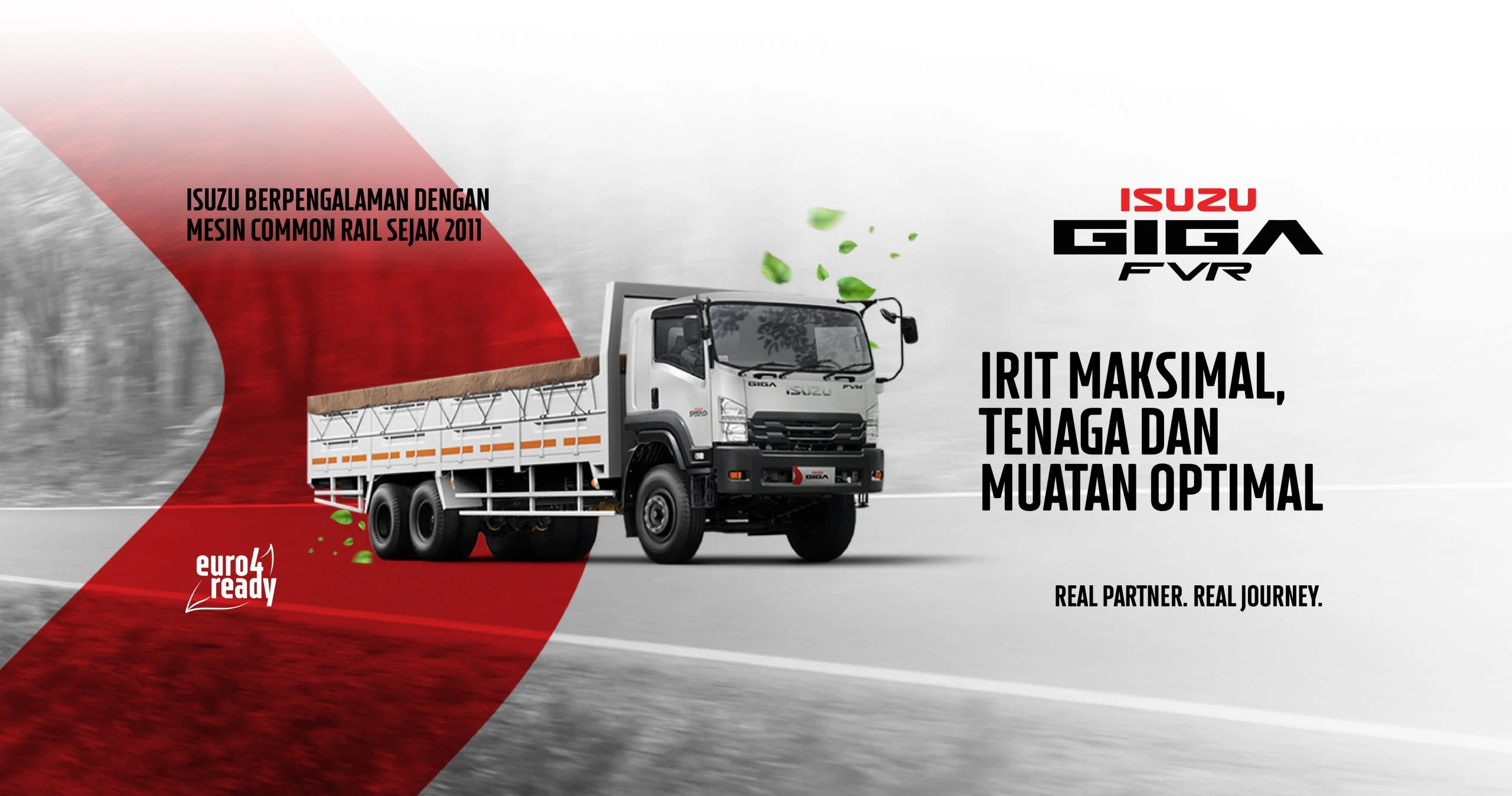 Isuzu Giga FVR truk medium duty Euro 4 tampilan depan