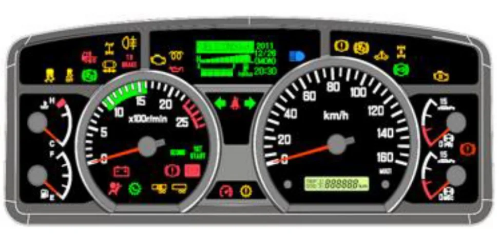 Dashboard dan interior kabin Isuzu Giga Tractor Head terbaru